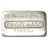 10 Unzen Engelhard Silberbarren